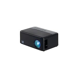 kodak flik x1 mini pico projector | portable compact 100” projector with remote control & 2w speakers plays movies, tv shows & games | compatible with hdmi, usb, av, smartphone, firestick black