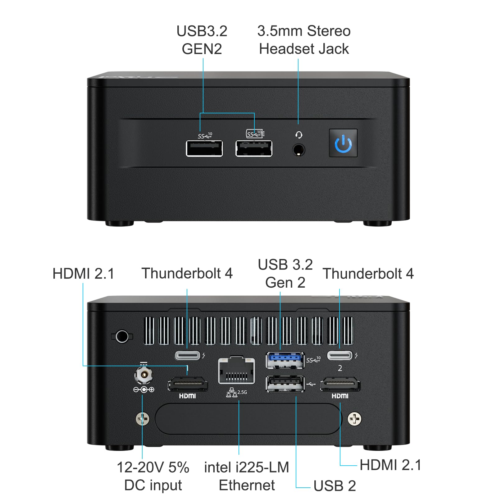 Intel NUC 13 Pro, 4.6 GHz Frequency, Core i5-1340P Processor, 12C 16T, Iris Xe Graphics, Dual Channel 16GB DDR4, 512GB SSD, 8K 4-Screen Display, WiFi 6E, BT5.3 for Business, Editing, AI Creation