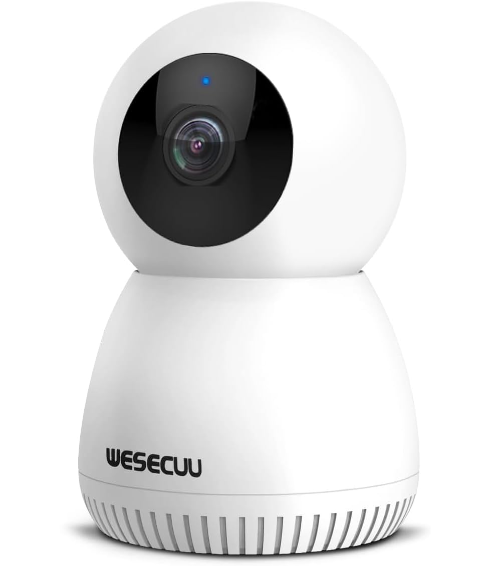 WESECUU Pet Camera,Indoor Camera,Dog Camera with Phone App,360° Wireless Cameras for Home Indoor Security,24/7 Motion Detection, 2-Way Call,IR Night Vision,Siren Alarm,1080P 2.4GHz Cat Camera