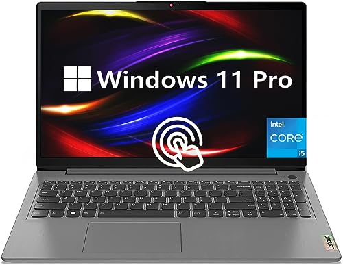 Lenovo IdeaPad 3i Laptop, 15.6 Inch FHD Touch Screen Display, Intel i5-1135G7, 20GB RAM, 1TB SSD, Windows 11 Pro, SD Card Reader, for Business, College Students, Arctic Grey, PCM