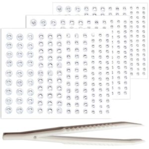 go ho 423 pieces self adhesive face/hair gems rhinestones,eye gems diamonds crystals hair jewels stick on,face jewels singer concerts festival rave accessories,nails rhinestones