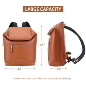 LAPOLAR Travel Backpack, Business Travel Laptop Backpack for Men, 15.6 inch Computer Bag Flap Backpack