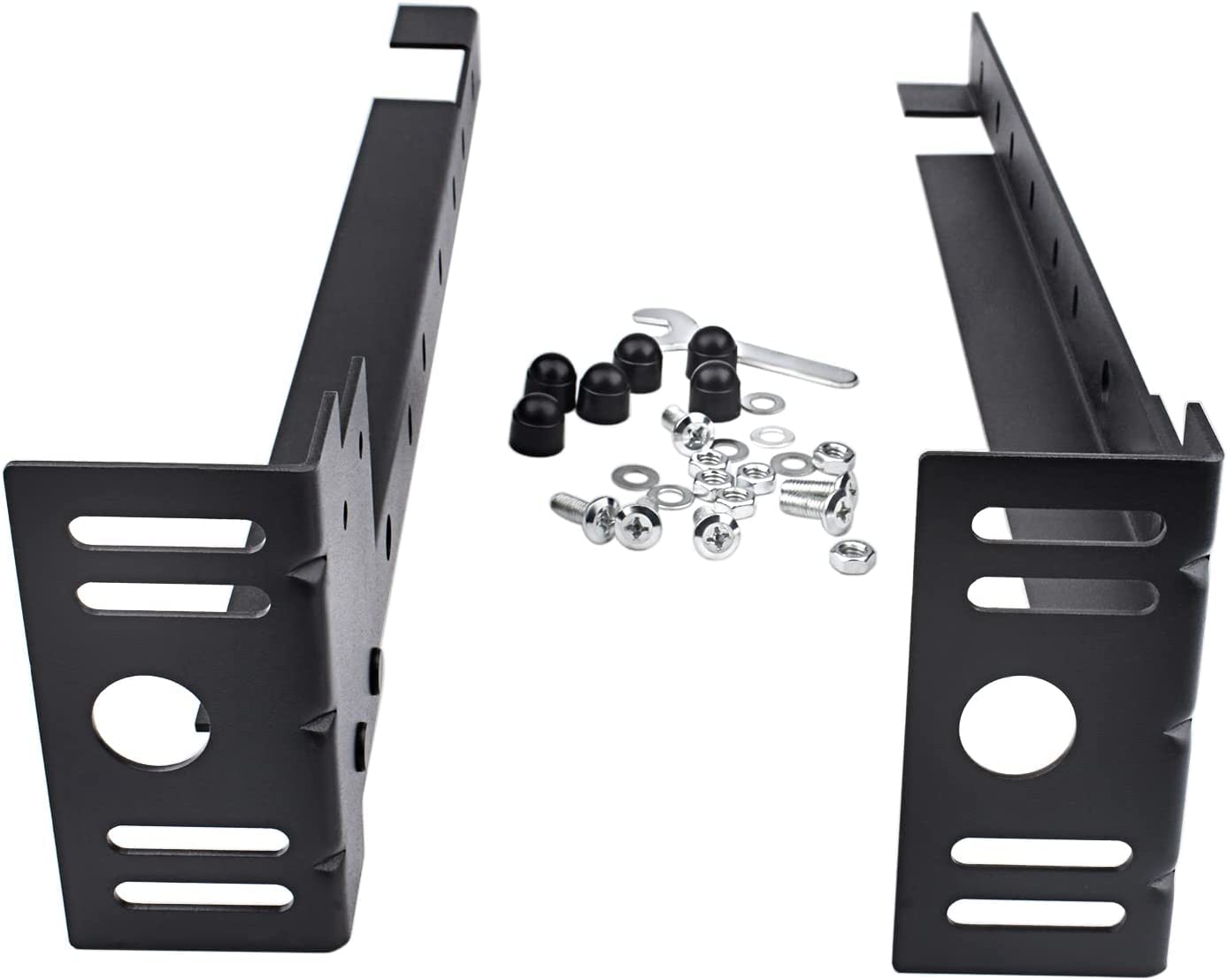 EWONICE Bed Frame Footboard Extension Brackets Set Attachment Kit, Bolt-on Footboard Extension Brackets Fit for Full, Queen, Twin or King Size Beds