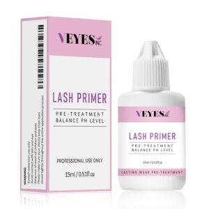 veyes inc lash primer for eyelash extensions 15ml professional use only easy to removes proteins and oils increase adhesive bonding power