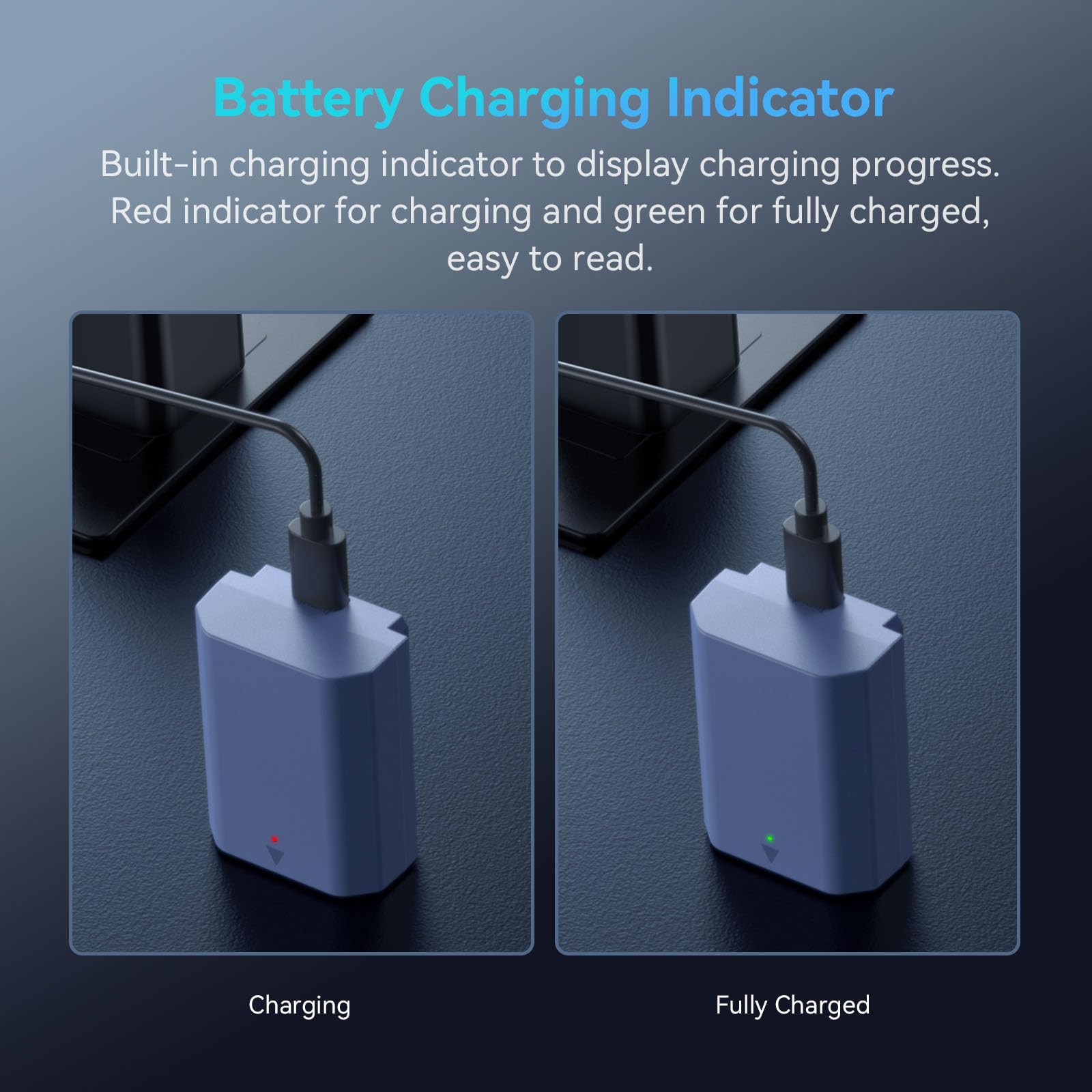 SMALLRIG NP-FZ100 2400mAh Camera Replacement Battery for Sony A7R V, A7 IV, A7S III, USB-C 2.5H Fast Charging Camera Battery for A7R IV, A7R III, A7 III, A7C, A7C II, A6600, A6700, FX3, ZV-E1-4265B