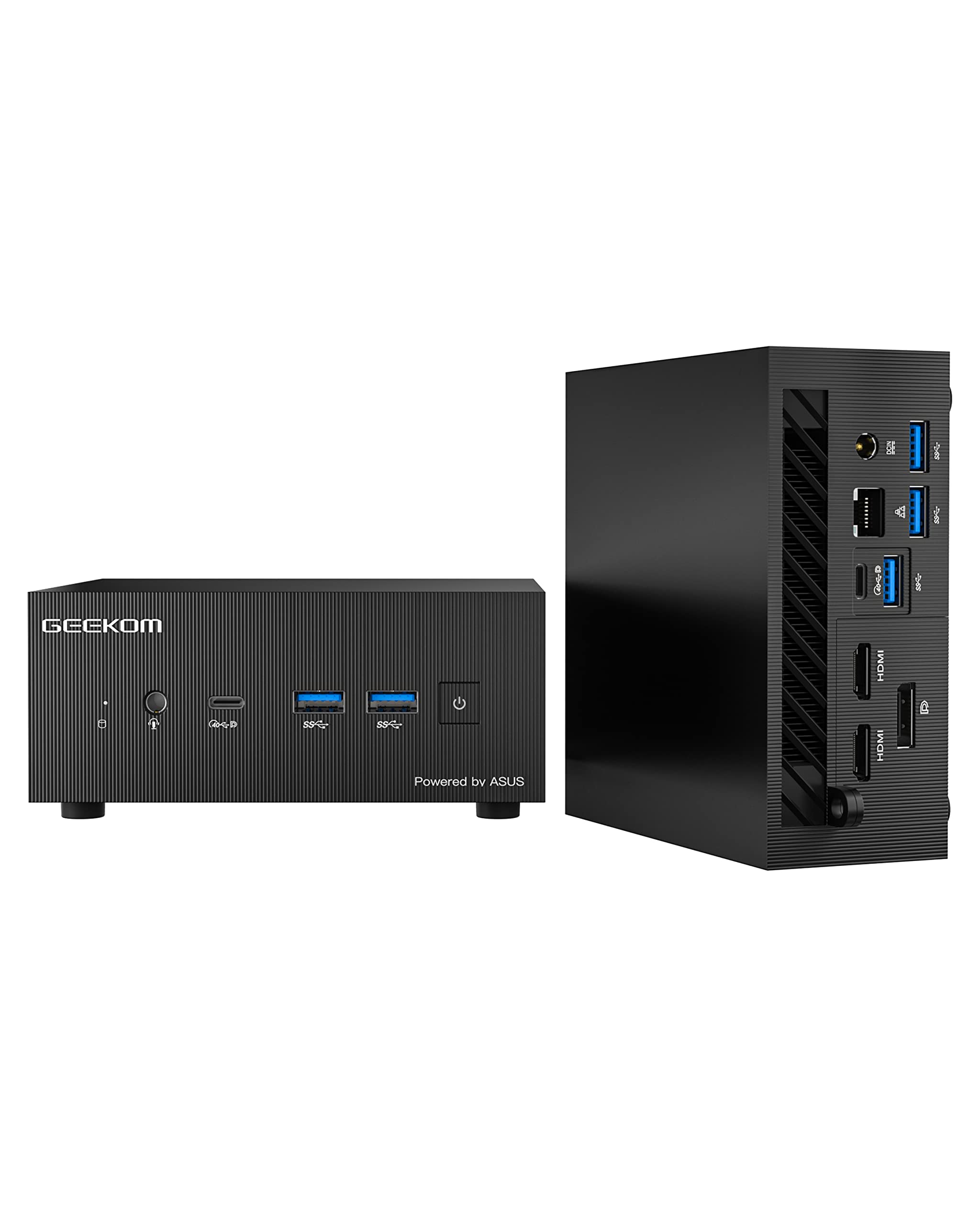 GEEKOM Mini PC AS6, AMD Ryzen 7 7735H, AMD Radeon 680M Graphics, 32GB DDR5+1TB PCIe Gen 4 SSD Mini Computers Windows 11 Pro Desktop Computer Support Wi-Fi 6E/Bluetooth 5.2/USB 4.0/2.5Gbps LAN/8K