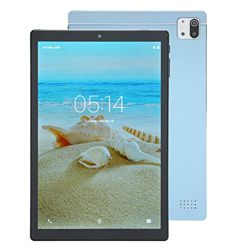 WEYI HD Tablet Blue Dual Speakers 3G Network IPS Screen 10 Inch Tablet 4GB RAM 64GB ROM 100-240V for Office (US Plug)