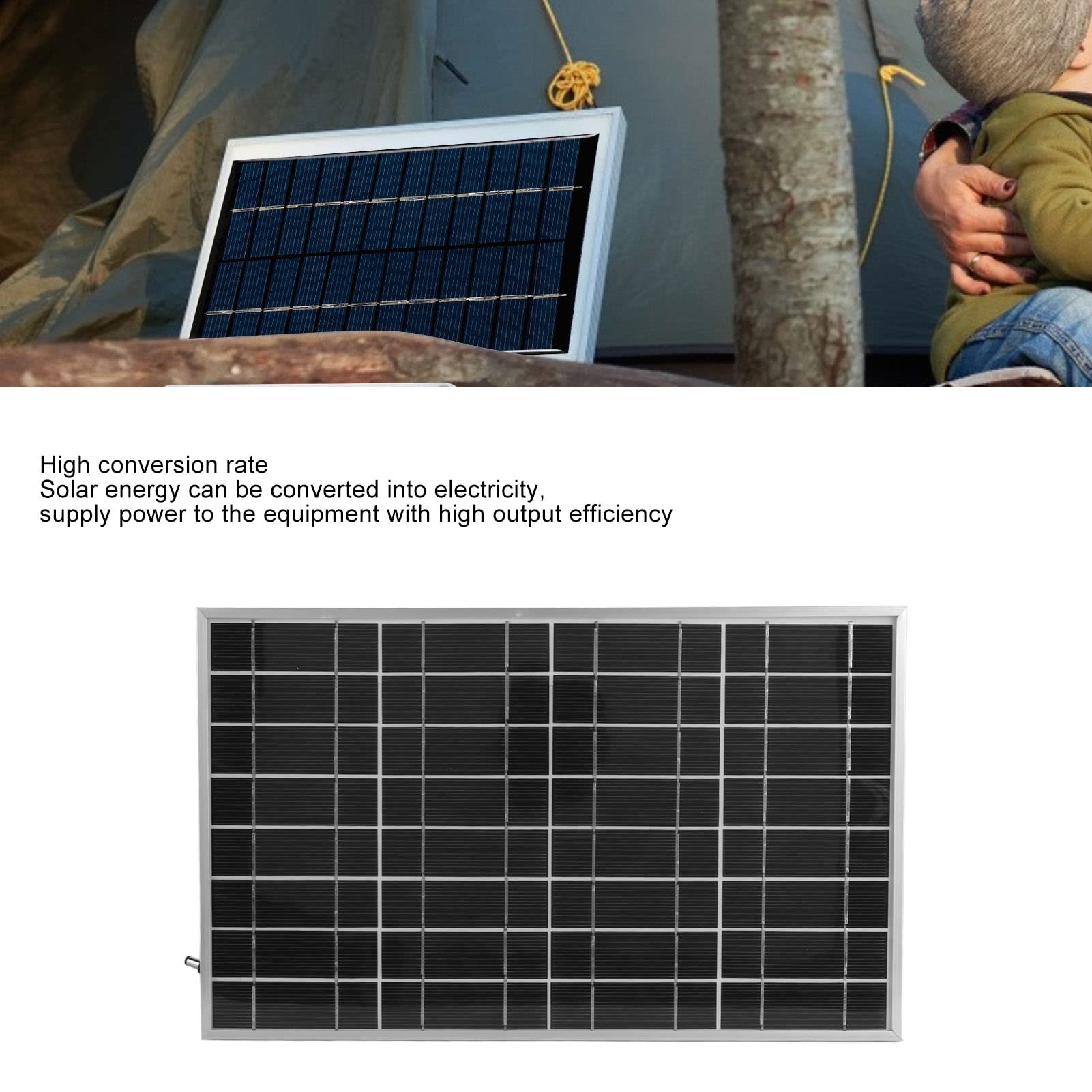 KENANLAN 30W Solar Panel Kit, Polycrystalline Silicon Solar Charge Panel with 40A Controller for Car RV Marine Boat