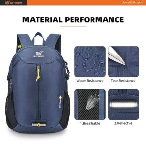 SKYSPER Packable Hiking Backpack 20L Small Travel Daypack Lightweight Foldable Backpacks for Men Women 20 Liter Travelling Daypacks with Wet Pocket