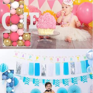 Super Easy Assembly 3FT Large Marquee Numbers - Number 1 Balloon Frame - Mosaic Numbers For Balloons - Ideal Number One Balloon Frame for First Birthday Decorations - Numero 1 Para Decoracion