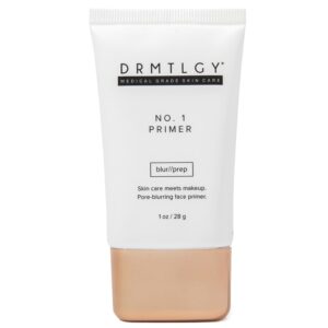 drmtlgy makeup primer no.1 - face primer for oily skin & all skin types - pore minimizer for face - controls shine & fills fine lines, 1oz