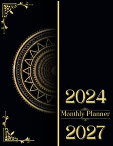 2024-2027 monthly planner 4 years: 48 months, january 2024 to december 2027, 4-year calendar, 8.5x11 inches, |theme: simple |
