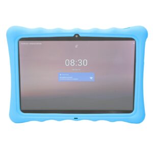kids tablet, 10.1 inch android 10 tablet pc, 2gb ram 32gb rom, ips touchscreen, quad core cpu, dual camera, bluetooth, wifi, parental control, toddler tablet with shockproof case (blue)