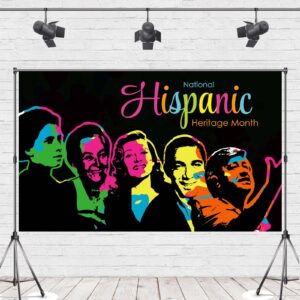 Hispanic Heritage Month Backdrop Hispanic Heritage Decorations World Flag Banner Hispanic Latino Spanish Home Office Photography Background Board Wall Hanging Sign Photo