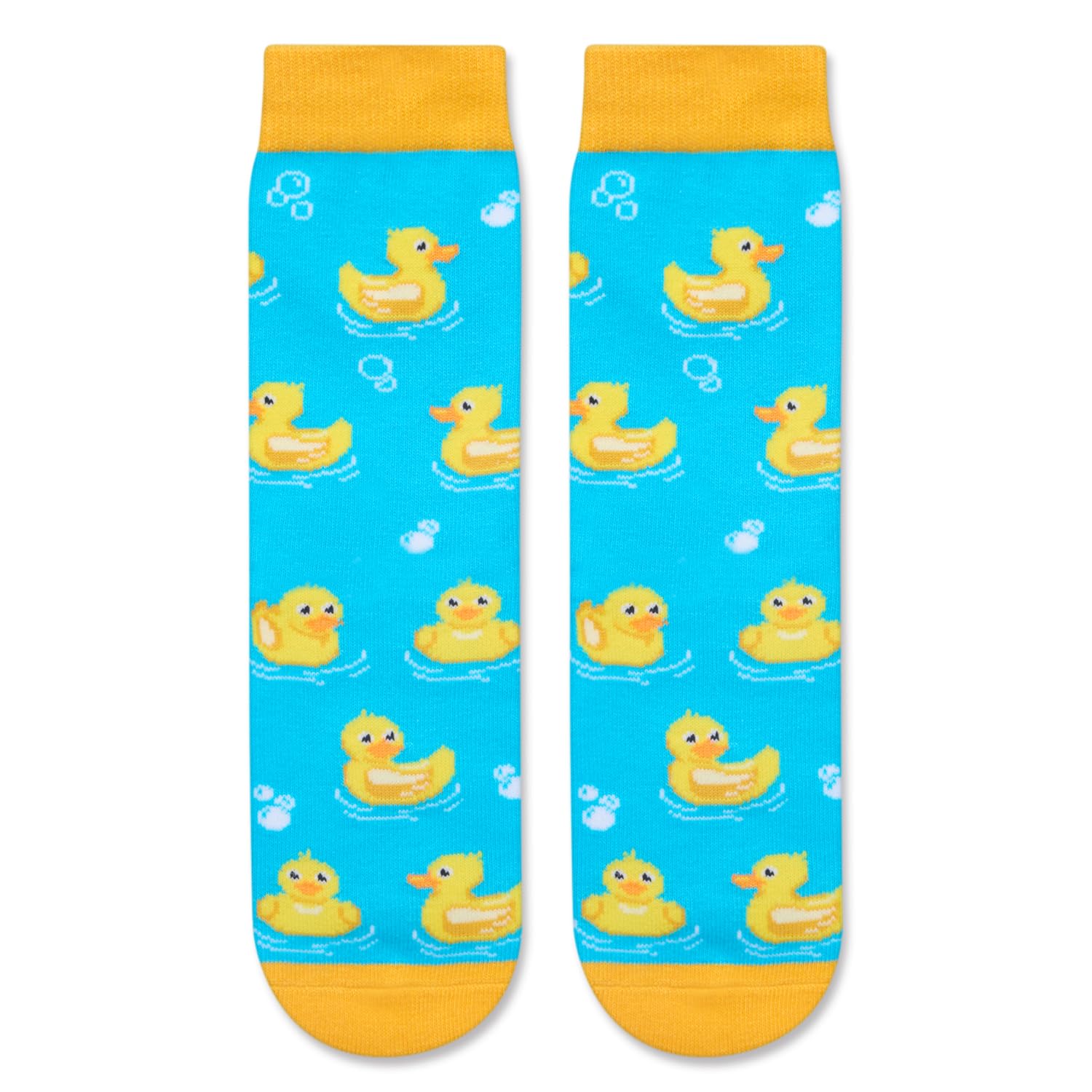 Zmart Cute Duck Socks Teen Girls Cute Rubber Duck Socks Kids, Funny Rubber Duck Gifts Duck Lover Gifts 7-10 Years