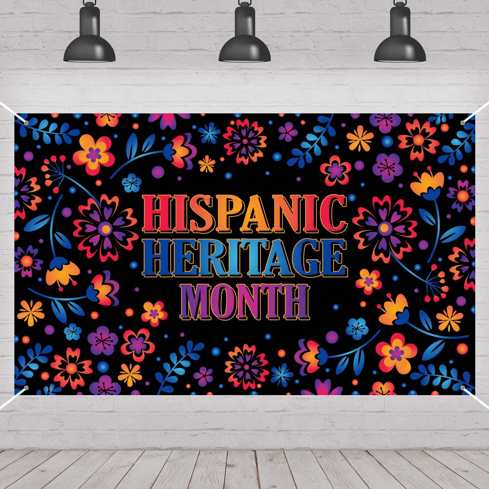 Hispanic Heritage Month Backdrop Hispanic Heritage Decorations World Flag Banner Hispanic Latino Spanish Home Office Photography Background Board Wall Hanging Sign Photo