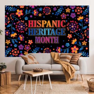 Hispanic Heritage Month Backdrop Hispanic Heritage Decorations World Flag Banner Hispanic Latino Spanish Home Office Photography Background Board Wall Hanging Sign Photo
