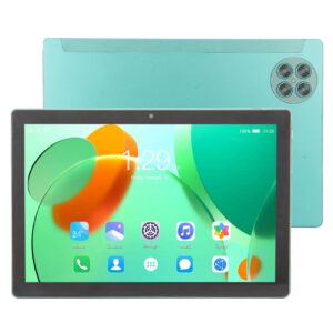 cuifati 2 in 1 tablet 10.1 inch octa core processor fhd screen 8gb ram 256gb rom 5g wifi support 4g network fast charging tablet with keyboard,green (us plug)