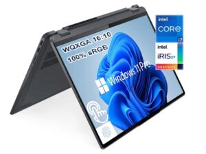 lenovo ideapad flex 5 16" 2-in-1 touchscreen laptop, 10-core i7-1255u, win 11 pro, 100% srgb, 400nits, wqxga (2560 x 1600) 16:10, backlit kb, wi-fi 6, thunderbolt 4, w/hdmi (16gb ram | 1tb pcie ssd)