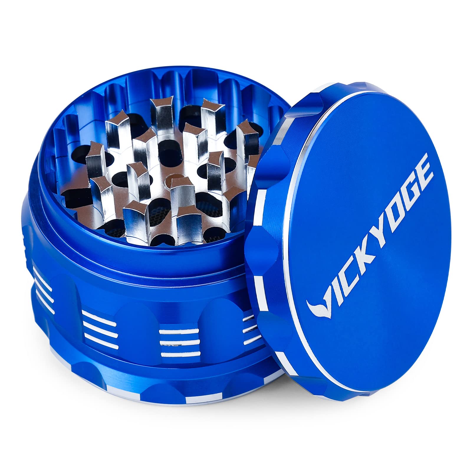 VICKDGE Large Spice Grinder(2.5”, Blue)