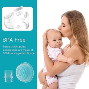 Paruu Y10 Duckbill Valves & Silicone Diaphragm, R10 Original Breast Pump Parts, Wearable Breast Pump Replacement Accessories, 2 Pack Set