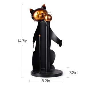 Cat Paper Towel Holder Countertop, Farmhouse Paper Towel Holder Stand for Kitchen Roll Organize,Paper Towel Holder for Kitchen Dining Table Home Decor………