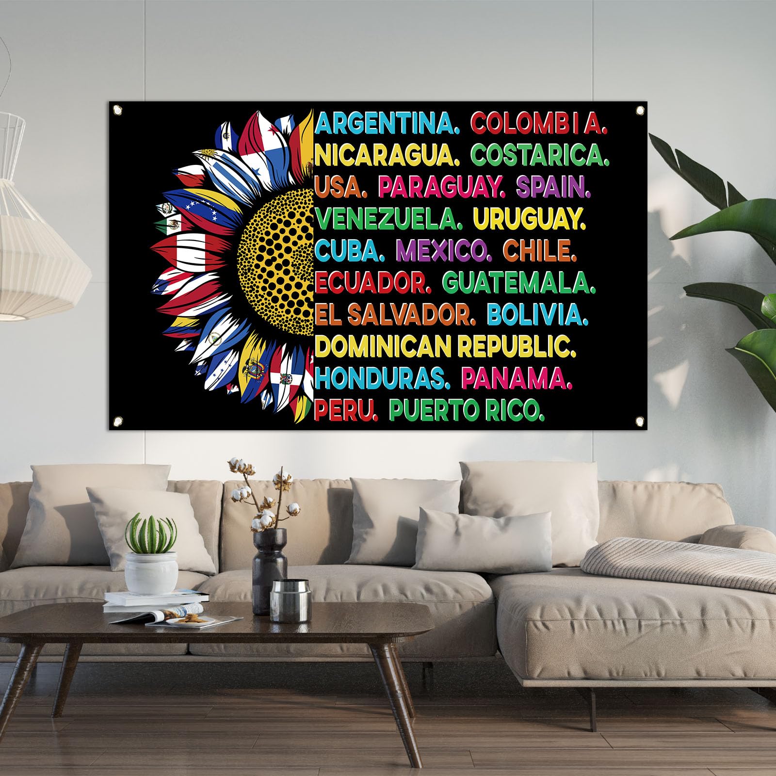 Hispanic Heritage Month Decorations Hispanic Heritage Month Banner Latin American Backdrop Spanish Classroom Decorations National Hispanic Heritage Month Decorations and Supplies for Classroom Home