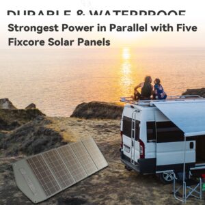 2024 Solar Charger for 40W, Dual USB Ports (5V/4.8A Max), IP68 Waterproof, Foldable Solar Panel with High Efficiency for Camping, Suitable for Powering Portable Wireless Chargers and Phone Power Banks