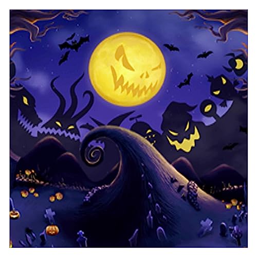 Allenjoy 6 x 6 FT Horror Halloween Backdrops for Photography Nightmare Background Trunk Trick Or Treat Party Decorations Banner Photoshoot Photo Booth Prop