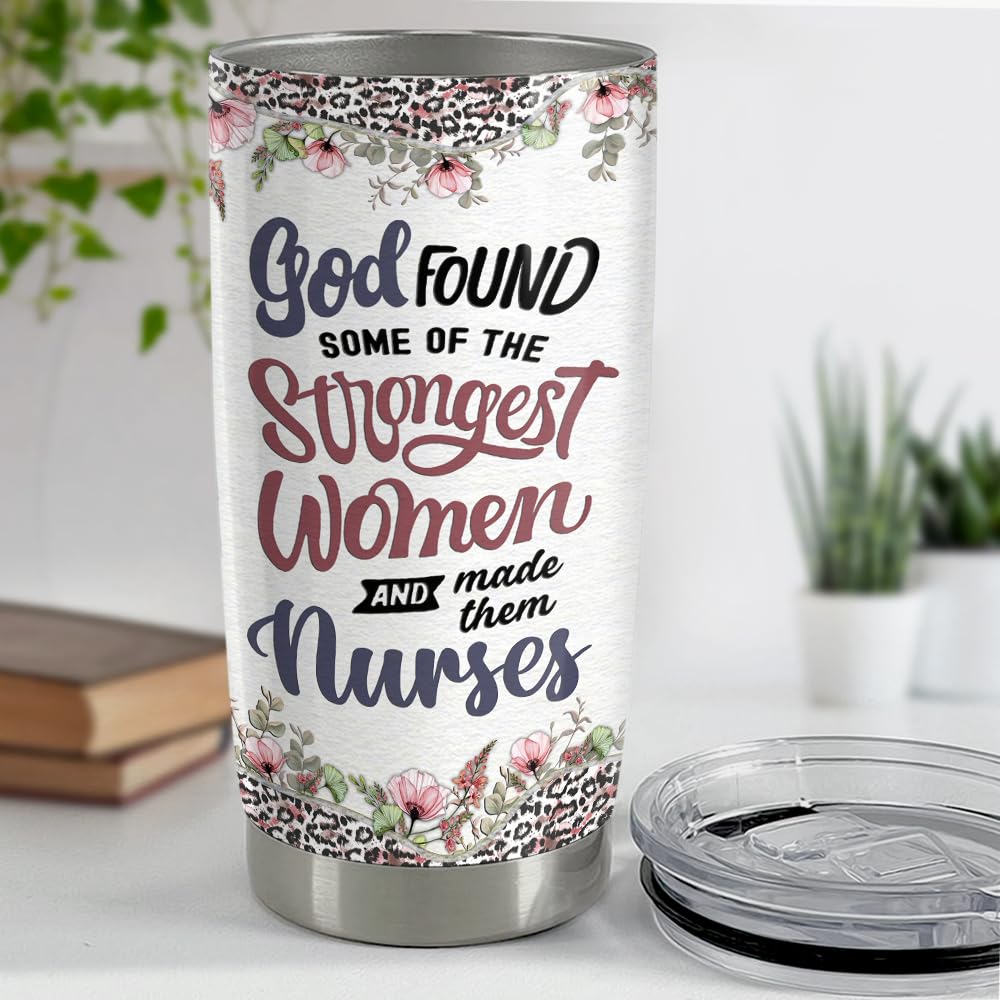 SANDJEST Nurse Tumbler 20oz Nurse Gifts for Nurses Women Nursing Stainless Steel Insulated Tumblers Coffee Travel Mug Cup Gift for Nurses Week Graduation Christmas