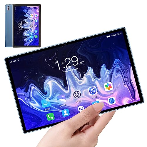 10.1 Inch Tablet, 1960x1080 Resolution 8GB RAM 256GB ROM Front 8MP Rear 16MP Camera Support WiFi BT GPS, PC Tablet for Android 12.0 (US Plug)