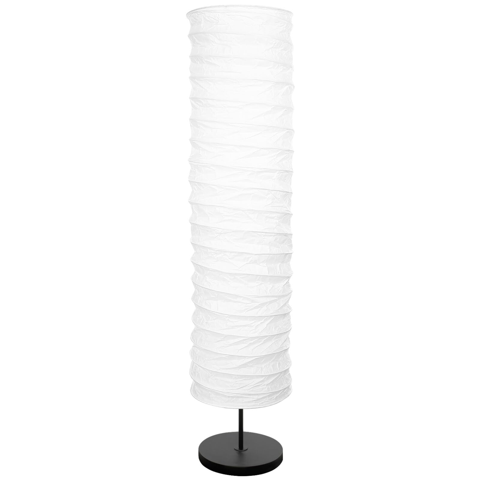 Abaodam Paper Floor Lamp Shade Foldable Paper Floor Lamp Cover Standing Lamp Cover Light Bulb Cage Guard Rice Paper Lantern for Home Bedroom Living Room