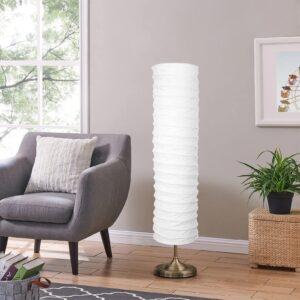 Abaodam Paper Floor Lamp Shade Foldable Paper Floor Lamp Cover Standing Lamp Cover Light Bulb Cage Guard Rice Paper Lantern for Home Bedroom Living Room