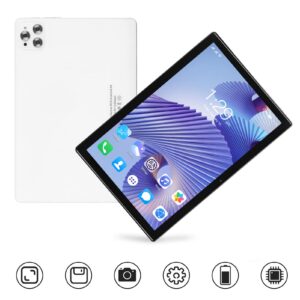 2 in 1 Tablet, 10.1 Inch Android 12 Tablet, Octa Core CPU, 8GB RAM 256GB ROM, FHD Display, 8MP+16MP Dual Carema, BT 5.0, 2.4/5G WiFi, 4G Cellular Tablet with Keyboard & Case (White)