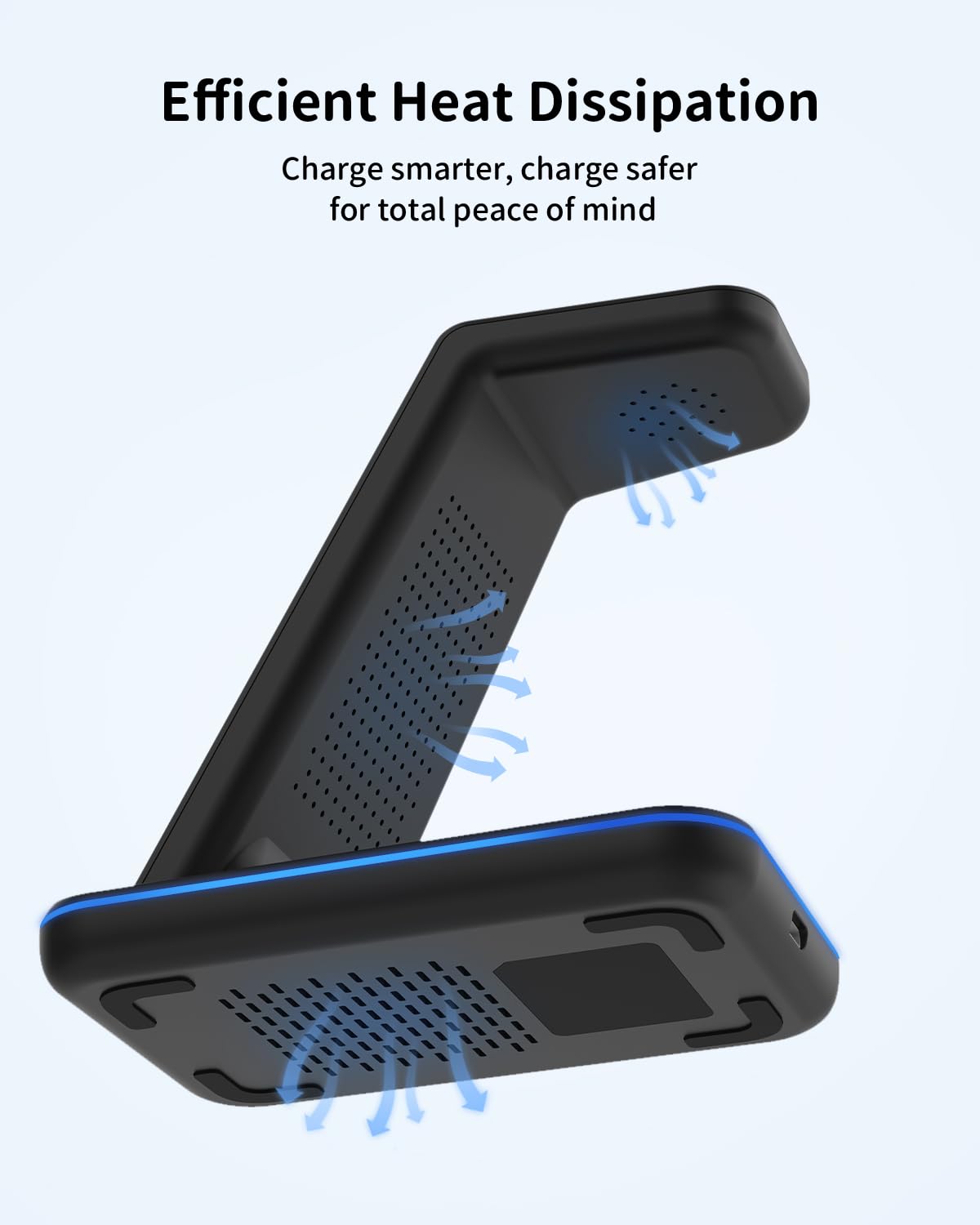 Wireless Charger for Samsung&Android: JoyGeek 3 in 1 Charging Station for Galaxy Watch5 Pro/4/3/Active2/1 - Phone Charger Stand for S23 Ultra/S22/S21/S20/Note 20, Z Fold&Flip Series, Buds2 Pro