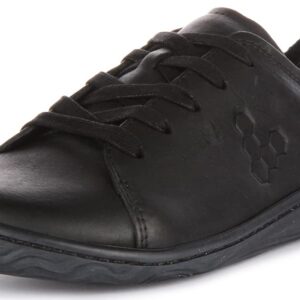 Vivobarefoot Addis L Women's Ergonomic Design Natural Comfo Sneakers (Black, Size 9)