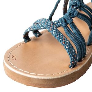 KAVU Alderbrooke Rope Women's Sandals - Vintage Blue-8