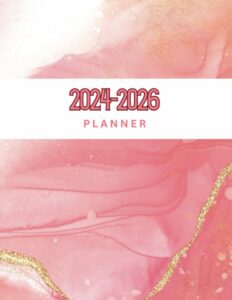 2024-2026 monthly planner: 3 year calendar large size 8.5x11 inches | 36 months jan 2024 - dec 2026 with federal holidays | monthly design ( calendar 2024-2026 for purse)