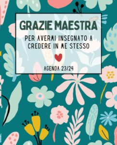 grazie maestra! agenda personalizzata 2023-2024 per il tuo anno scolastico: un regalo unico e personalizzato per l'insegnante | 1 settimana su 2 pagine | planner settimanale (italian edition)