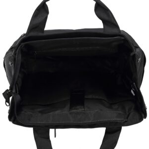 Kah&Kee Backpack Purse for Women Convertible -14 inch Laptop Tote Shoulder Bag. Ideal for Work, College, Travel & Nurses (Black)