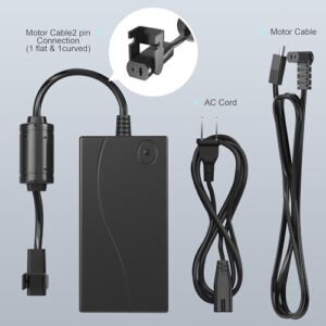 Lift Chair or Power Recliner AC/DC Switching Power Supply Transformer, 2-pin 29V 2A Adapter for Lift Chair or Power Recliner with 5Ft AC Cord and 3.3Ft Motor Cable