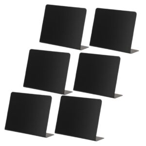 STOBOK 12 Pcs Desk Board Writing Pad Buffet Labels Writing Board Photo Stands Table Board Reusable Chalkboard Miniature Price List Food Card Small Blackboard PVC