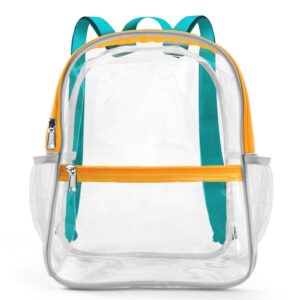 emissary clear backpack stadium approved, heavy duty clear backpacks for school, clear bookbag for school, see through backpack, clear plastic backpack, clear concert backpack, transparent backpack