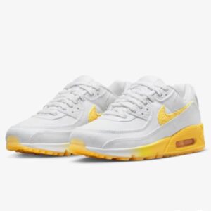 Nike Women's Air Max 90 SE - Size 10 US - White/Citron Pulse (White/Citron Pulse-Alabaster, us_Footwear_Size_System, Adult, Women, Numeric, Medium, Numeric_9_Point_5)