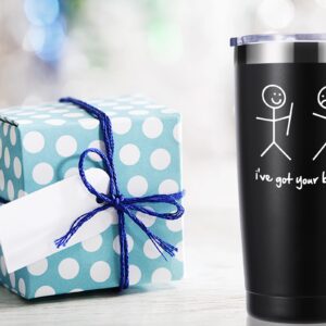 momocici I've Got Your Back 20 OZ Travel Mug Tumbler.Funny Novelty Joke Gag Friendship Sarcastic Men Gifts.Birthday,Christmas Gifts for Men Husband Friend Brother Boss Coworker(Black)