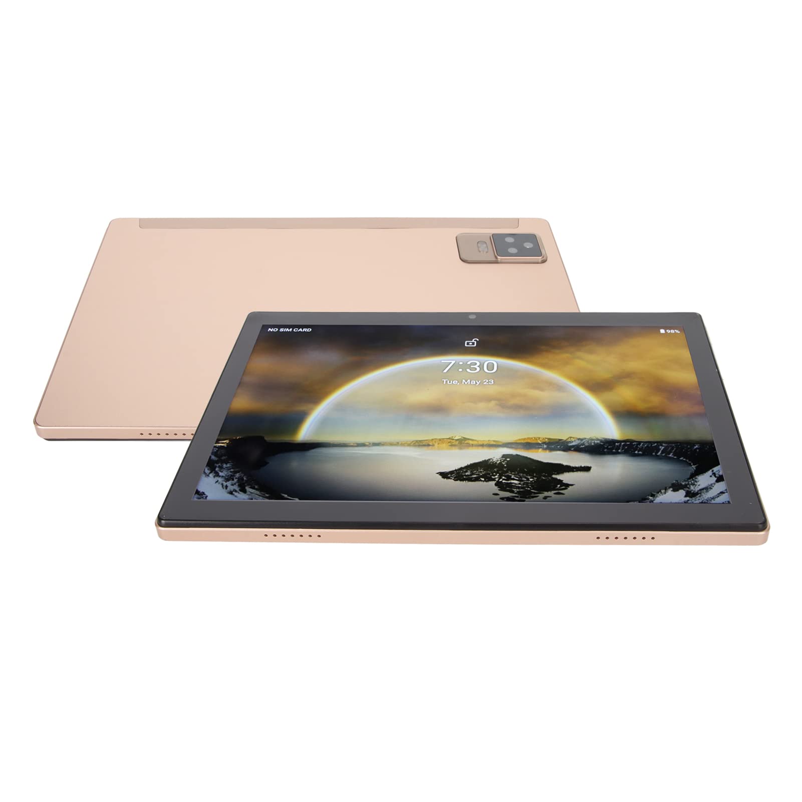 10.1 Inch Tablet Android 12 Tablet, Android Gaming Tablet, Octa Core Processor, 6GB RAM 256GB ROM, FHD Touchscreen, 8MP+16MP Dual Camera, 2.4G/5G WiFi, BT5.0, 7000mAh Battery (Gold)