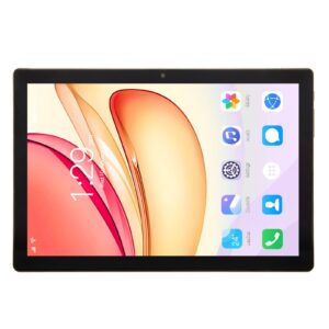 10.1in tablet, 6gb ram 128gb rom 5g wifi tablet pc, octa core cpu hd front 8mp rear 16mp dual speakers tablet for office, business, gaming 100‑240v (gold)