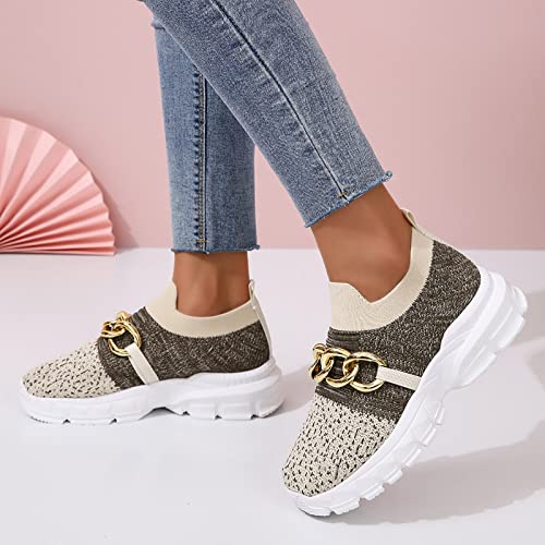 viyabling Sneakers for Women Walking Shoes Womens Walking Shoes Slip On Tennis Sneakers Casual Mesh Athletic Running Shoes