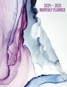 2024-2025 monthly planner: two year schedule organizer (january 2024 through december 2025) / a4 size, elegant cover