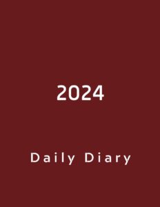 2024 daily planner one page per day: 12 month organizer, calendar 12 months, jan to dec 2024, 8.5" x 11", 374 pages